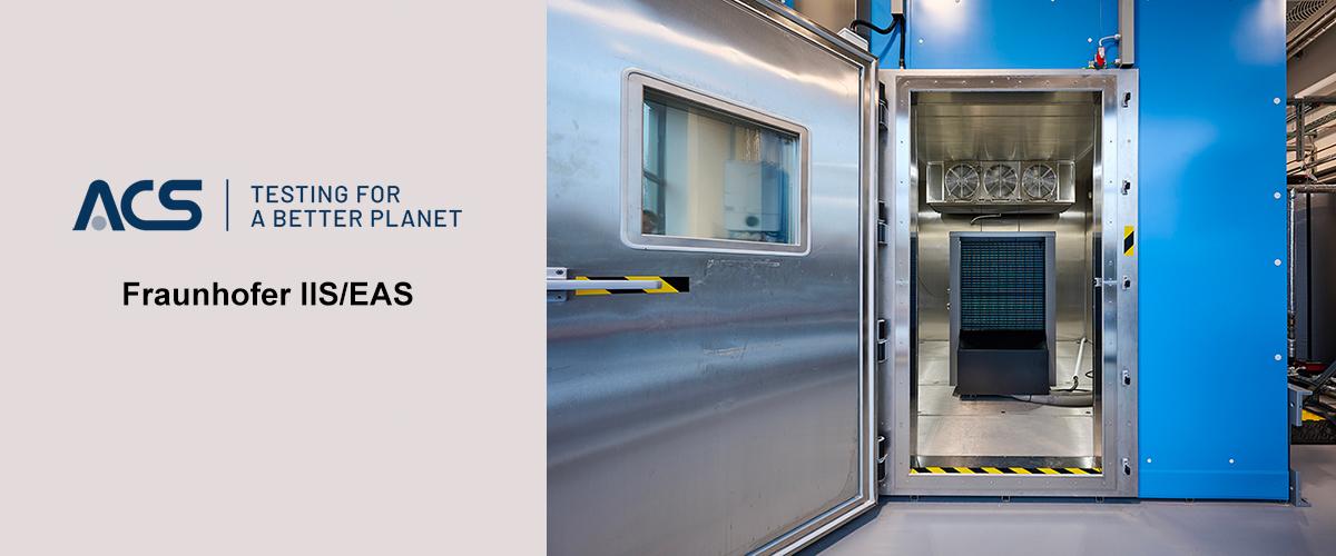 Fraunhofer IIS/EAS: climatic tests with ACS WZH 16 SP walk-in chamber